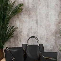 Bagsy Malone Set Of 3 Textured Structured Handheld Bags-50