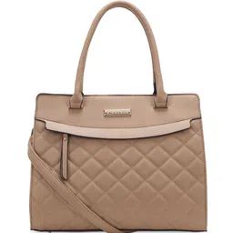 GIORDANO Geometric Self Design Structured Quilted Satchel Bag-31