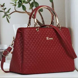 Exotic Structured Handheld Bag with Quilted-19