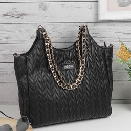 Mochi Oversized Structured Handheld Bag with Quilted image 3