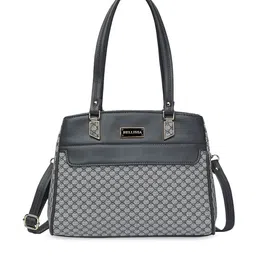 Bellissa Grey PU Structured Shoulder Bag-12