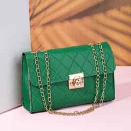 Styli Textured Quilted Crossbody Sling Bag-image-5