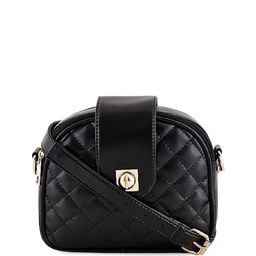DressBerry Checked Half Moon Sling Bag with Quilted-10
