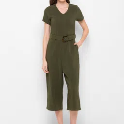 Globus Olive Green Basic Jumpsuit-picture-33