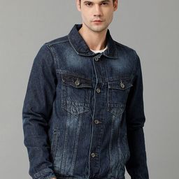 Voi Jeans Washed Pure Cotton Denim Jacket-image-89