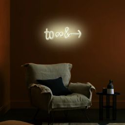 sifty creative Infinity Beyond Timeless Glow (W 16 x H 6) Acyrlic & Silicone LED Neon Light (Pink)-picture-4