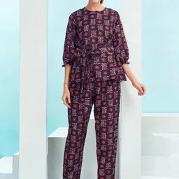 Selvia Printed Cotton Top & Trouser Co-Ords-19
