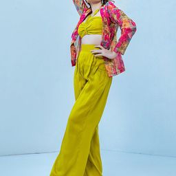 Moda Rapido Printed Top Jacket With Skirt Co-Ords-image-26