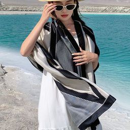 Alexvyan Women Colourblocked Stole-46