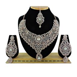 VATSALYA creation Women White Jewellery Set-image-64