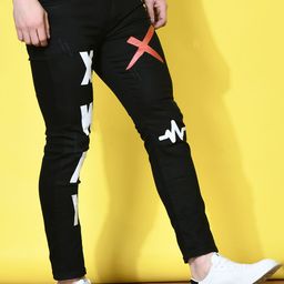 styzon Men Jean Slim Fit Low Distress Jeans-image-53