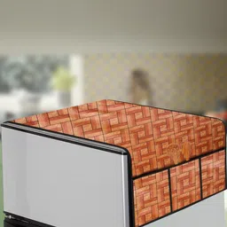 The Furnishing Tree Brown Plastic Refrigerator Cover-picture-3