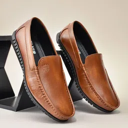 FUNNY FIRE Men Solid Round Toe Regular Loafers-picture-13