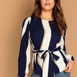 Stylecast X Slyck Vertical Stripes Round Neck Top-picture-14