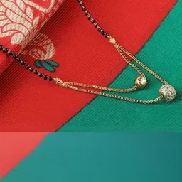 Frap Artificial Stones Studded & Beaded Mangalsutra-picture-7