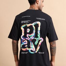 MORSE CODE Graphic Printed Drop-Shoulder Sleeves Pure Cotton Oversized T-shirt image 5
