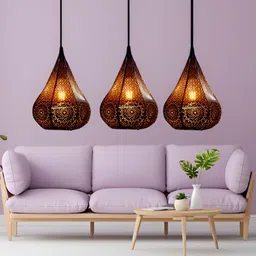 GAUVIK Black & Red Printed Quirky Ceiling Lamp image 4