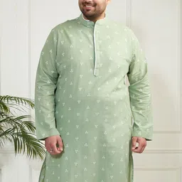 VASTRAMAY Men Jacquard Kurta-36