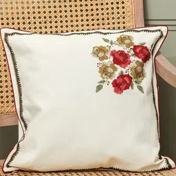 sangria Vintage Rose Garden Square Cushion Cover-picture-38