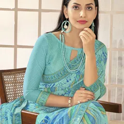 Anouk Rustic Poly Chiffon Bagh Saree image 4