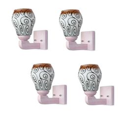Somil Premium Designer Glass Wall / Night Lamp Elegant & Stylish Dcor Accent for Modern Interiors, color- Brown, Black, White, Size- 22 X 27 X 24.5 CM-image-29