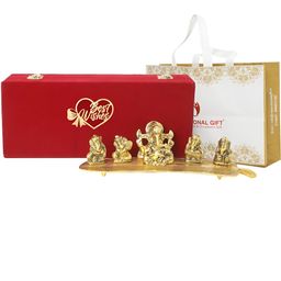 INTERNATIONAL GIFT Ganesh Showpiece With Birthday Tag & Box-image-78