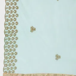 Clora Creation Ethnic Motifs Embroidered Dupatta with Sequinned image 4