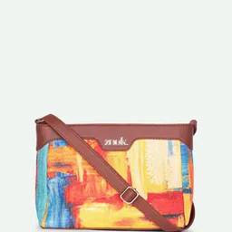 ZOUK Abstract Amaze Harmony Printed Structured Sling Bag image 2