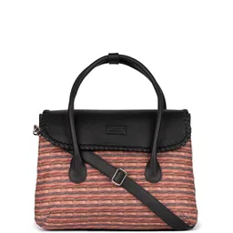 ZOUK Goan Waves Structured Jute Satchel Bag image 3