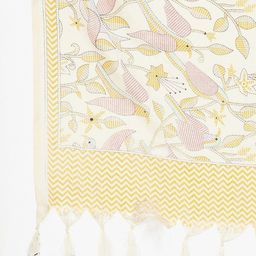 Clora Creation Beige & Pink Printed Dupatta image 3