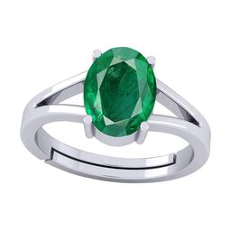 Barmunda gems Men Green Silver-Plated Artificial Stones Brass Ethnic Finger Ring-image-98