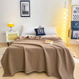 JC HOME Brown AC Room 300 GSM Cotton Double Bed Quilt-image-39