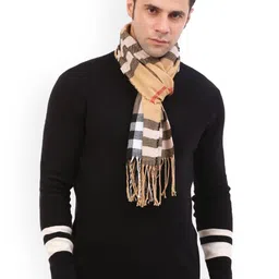Cazzano Men Checked Acrylic Mufflers-image-35