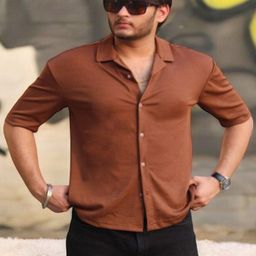 CLAFOUTIS Men Polo Collar Drop-Shoulder Sleeves Pockets T-shirt-image-66
