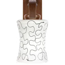 Somil Premium Designer Glass Wall / Night Lamp Elegant & Stylish Dcor Accent for Modern Interiors, color, Black, White, Size:- 18 X 31 X 28.5 CM-image-64