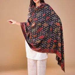 SWI Stylish Women Ethnic Motifs Woven Design Shawl-image-77