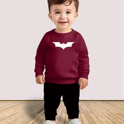 MITANSH Kids Printed Round Neck Sweatshirt With Jogger-picture-34