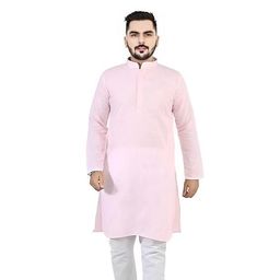 Atly Floral Printed Mandarin Collar Straight Kurta-image-3