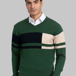 Parx Men Colourblocked Pullover-picture-12