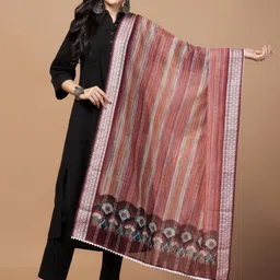 Kaizen TEXO FAB Embroidered Dupatta with Sequinned image 1