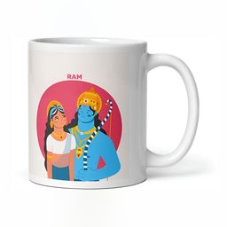 Mr UVD White & White Handcrafted Printed Ceramic Matte Cups Set of Cups and Mugs-image-64