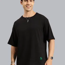 THE BEETEL HOUSE Men Solid Oversized Regular T-shirt-image-85