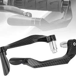 exariogadget Carbon Finish CNC Aluminum Universal Motorcycle Lever Guard | Handle Bar Handlebar Hand Guard-picture-10