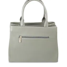 Mochi Green Textured Structured Handheld Bag with Quilted image 2