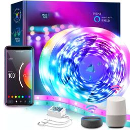 Gesto 10 Meter Smart Led Strip Light|Music Sync With Alexa And Google|App Controlled Light Strip-image-65