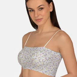 mod & shy Grey Printed Non-Wired Lightly Padded Bralette Bra MS251-Grey image 5