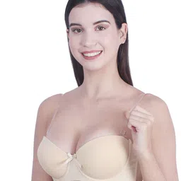 BRACHY Pack Of 2 Medium Coverage Underwired Heavily Padded Push Up Bras & All Day Comfort image 4