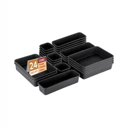 Aura Black 24 Pieces Makeup Organiser-16