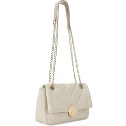 Fastrack Textured PU Structured Sling Bag with Quilted image 5