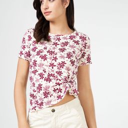 Honey by Pantaloons Floral Print Cotton Crop Top-image-20
